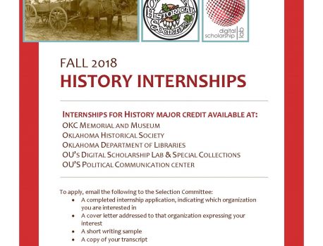 Apply for a Fall 2018 History Internship