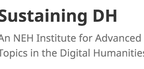 Sustaining Digital Humanities Workshop